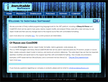 Tablet Screenshot of inevitablesoftware.com